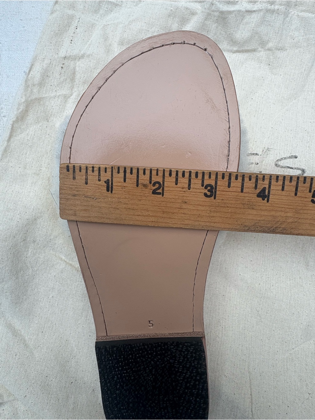 Shearling Slide Sandals With Leather Footbed Size 5 — image 7 of 8